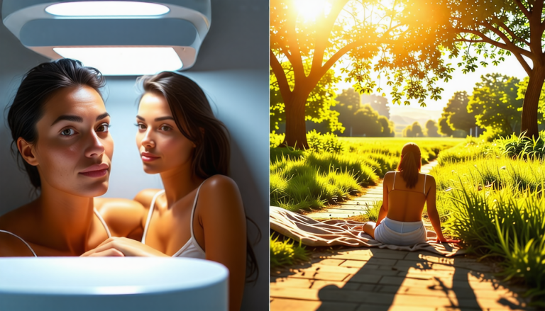 20 minutes d'UV : équivalent en temps d'exposition au soleil, ce que